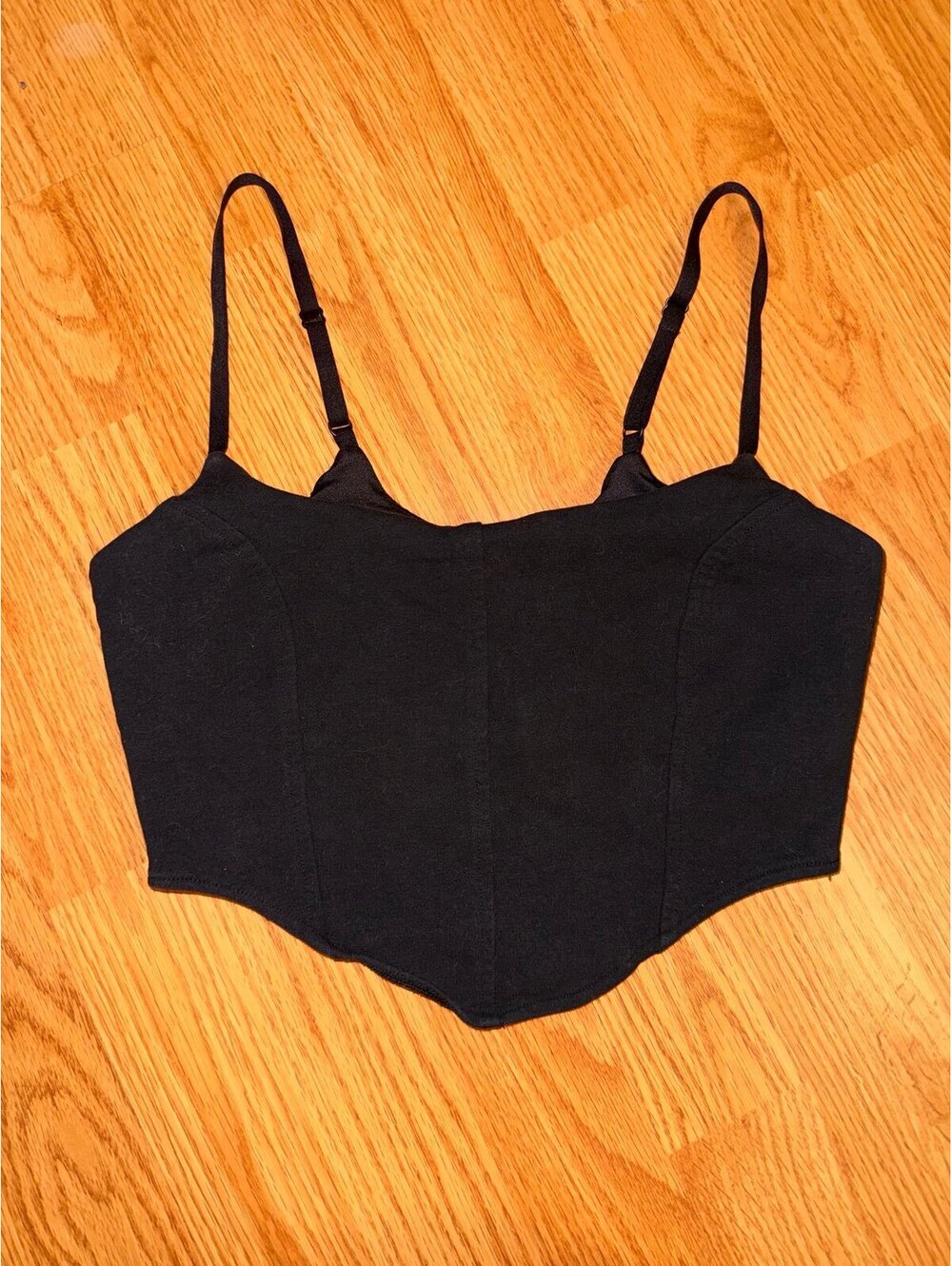 Alo yoga womens soft sculpt bra tank top shelf bra black sz XS corset curved hem